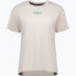 Beige t-shirt med texten Rögle i grönt centrerat på bröstet.