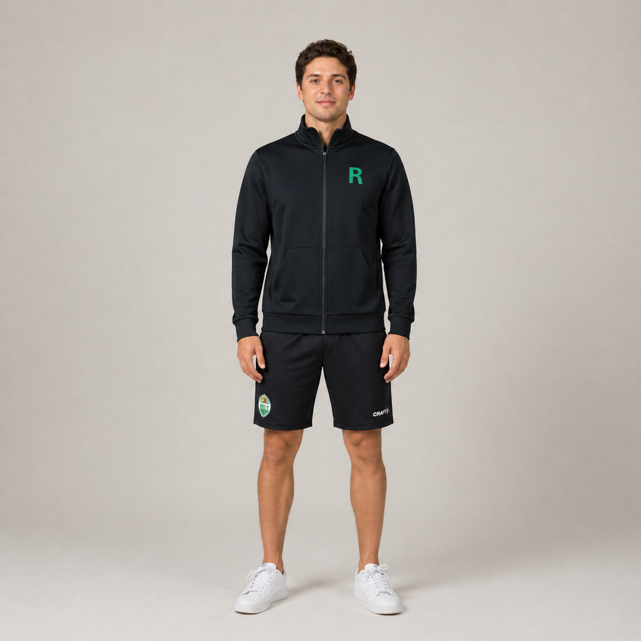 Svarta träningsshort med logo