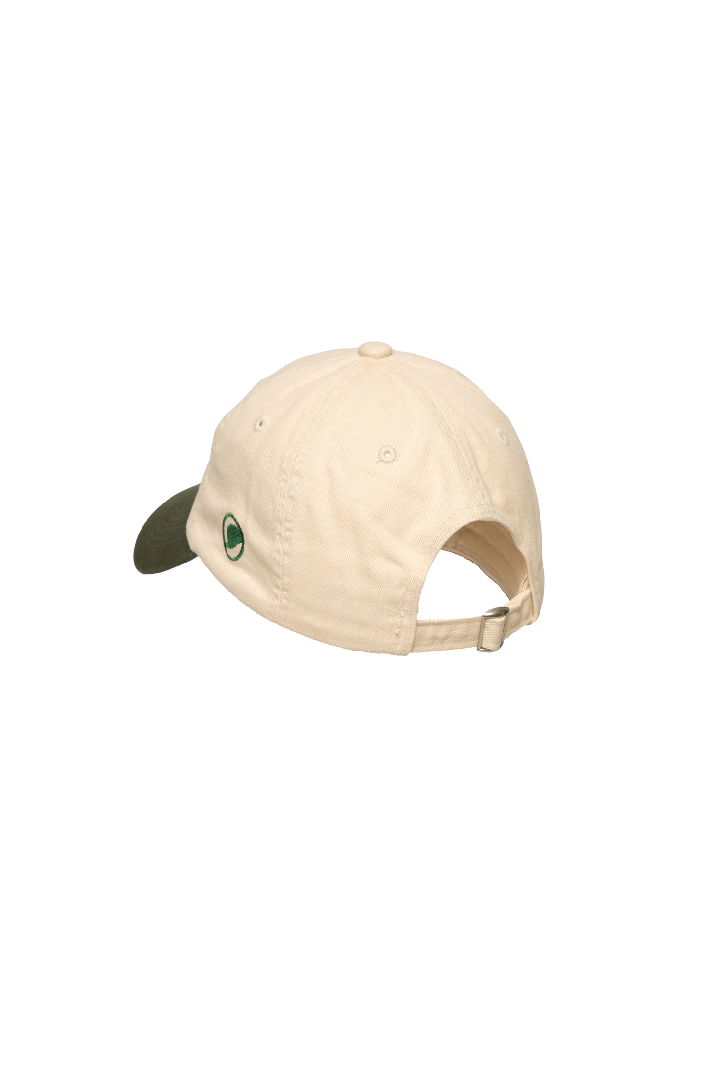 Beige dad cap med brodyr