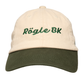 Beige dad cap med brodyr