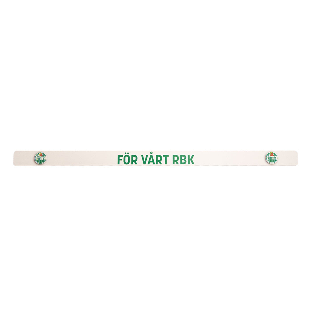 List för regskylt vit