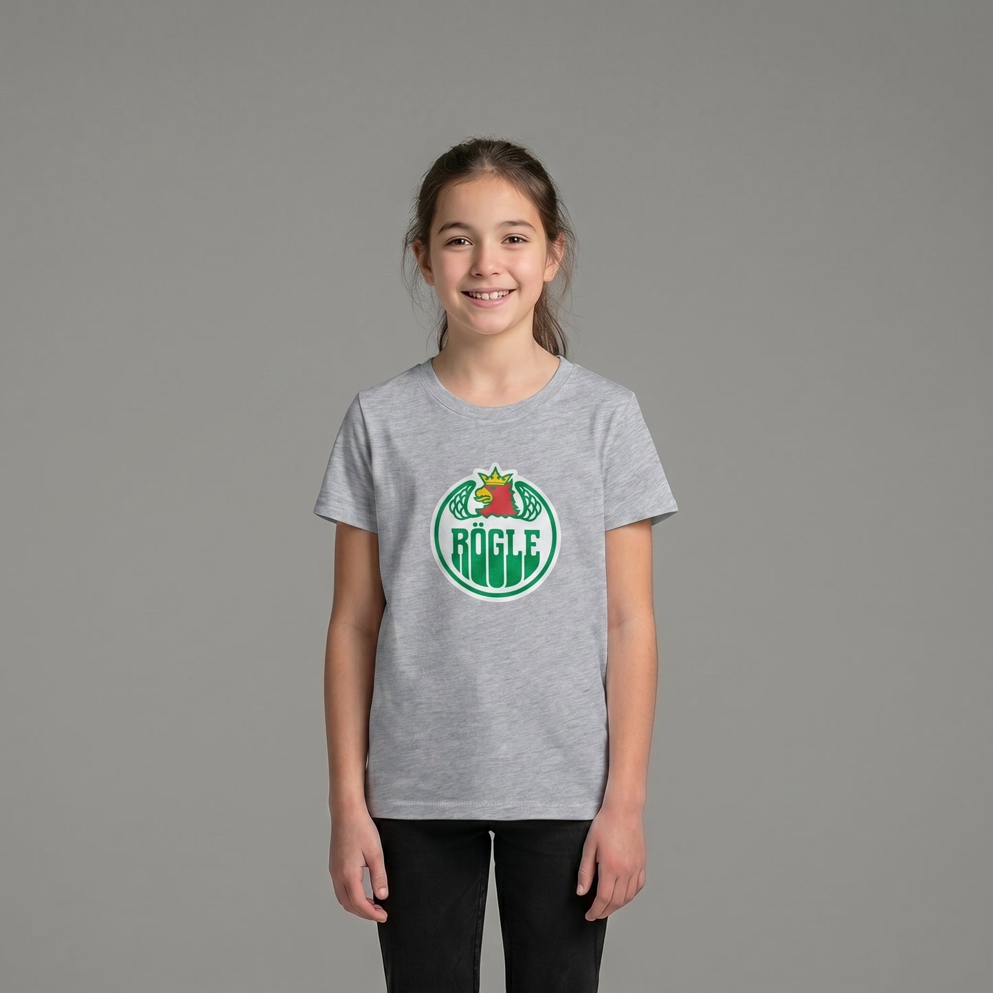 Crest T-shirt grå JR