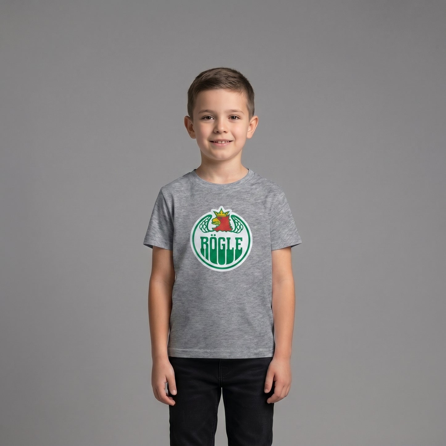 Crest T-shirt grå JR