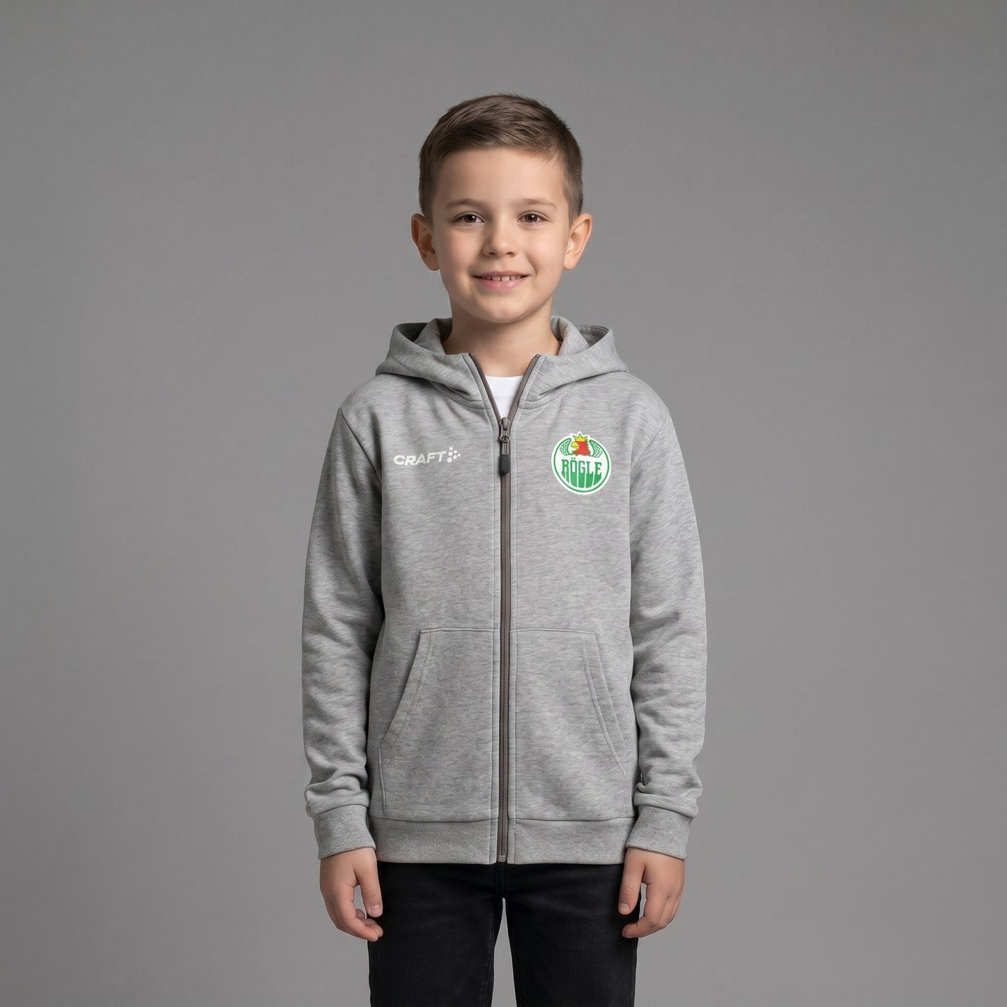 Crest ziphood grå JR