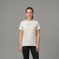 Beige t-shirt med brodyr W